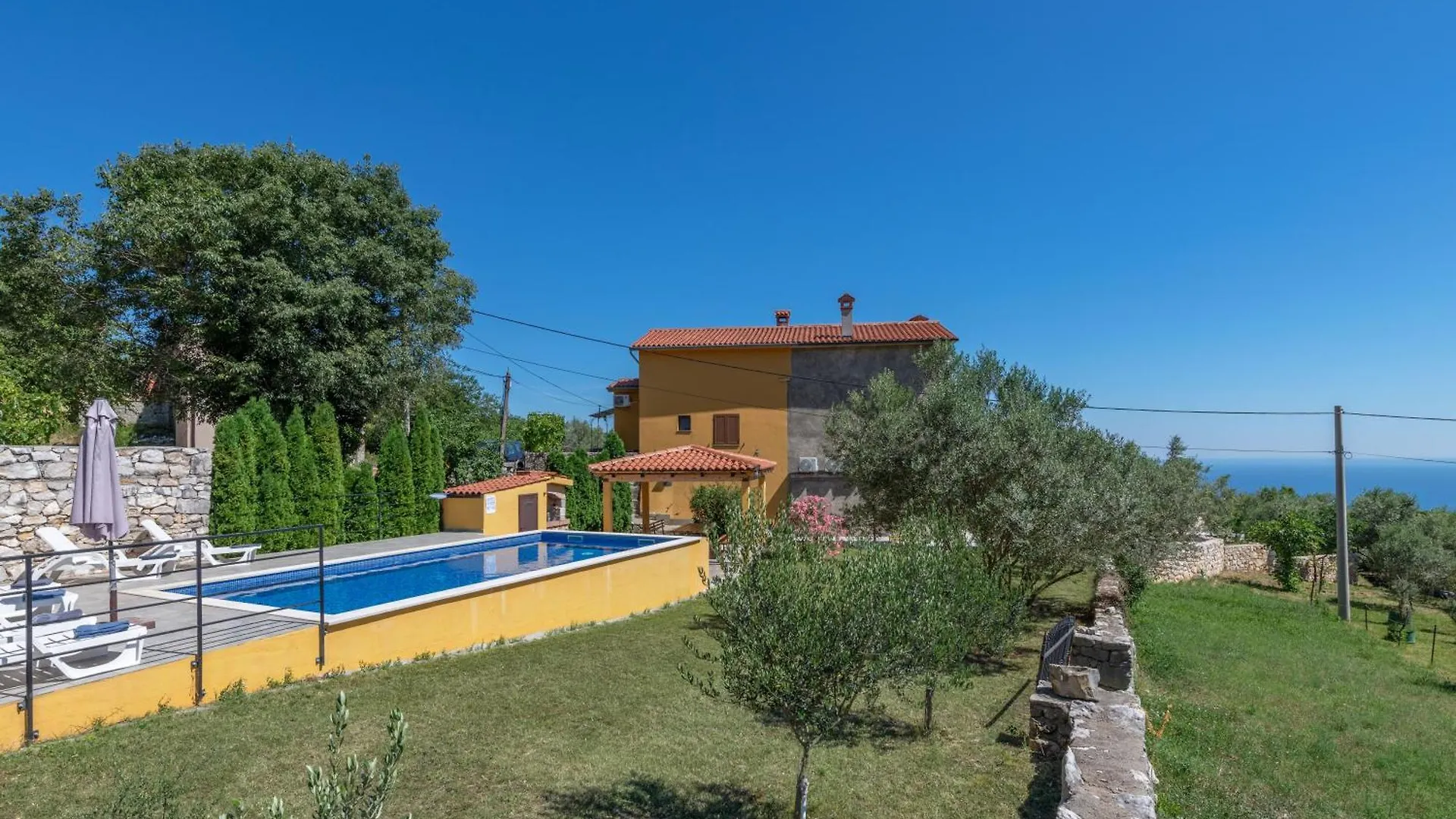 Villa Nina, A Beautiful Villa With Sea View Vicani Hébergement de vacances